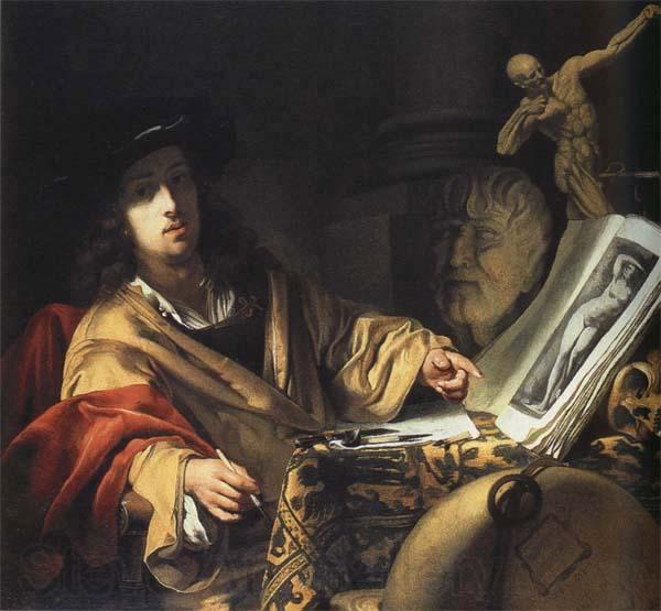 Sir Godfrey Kneller Portrait of the Artist France oil painting art